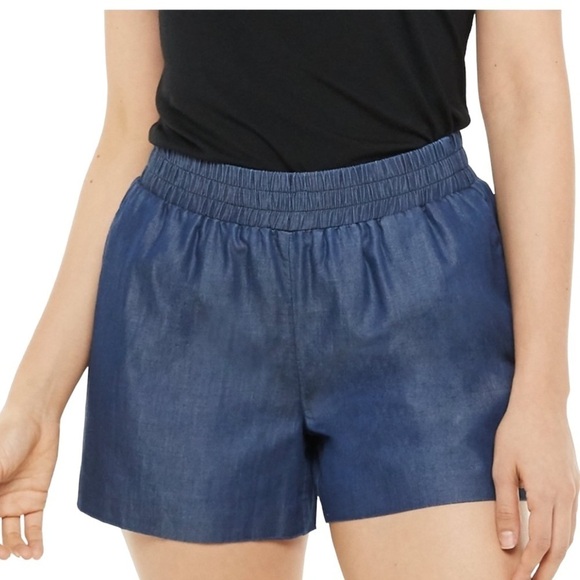Apt. 9 Pants - Nwt APT. 9 Size M Blue Chambray Pull On Shorts